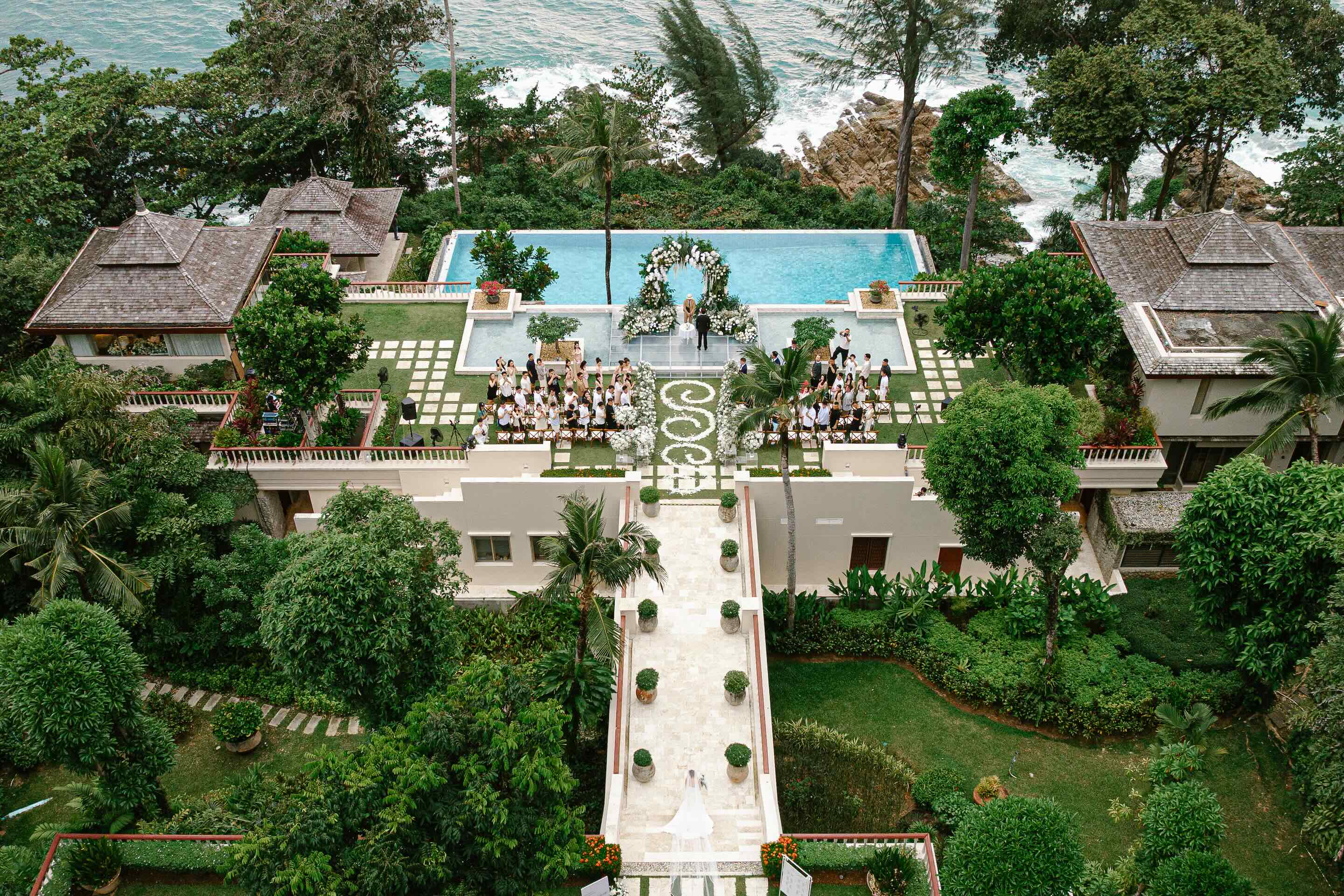 Luxury wedding photography at Trisara Phuket, Thailand