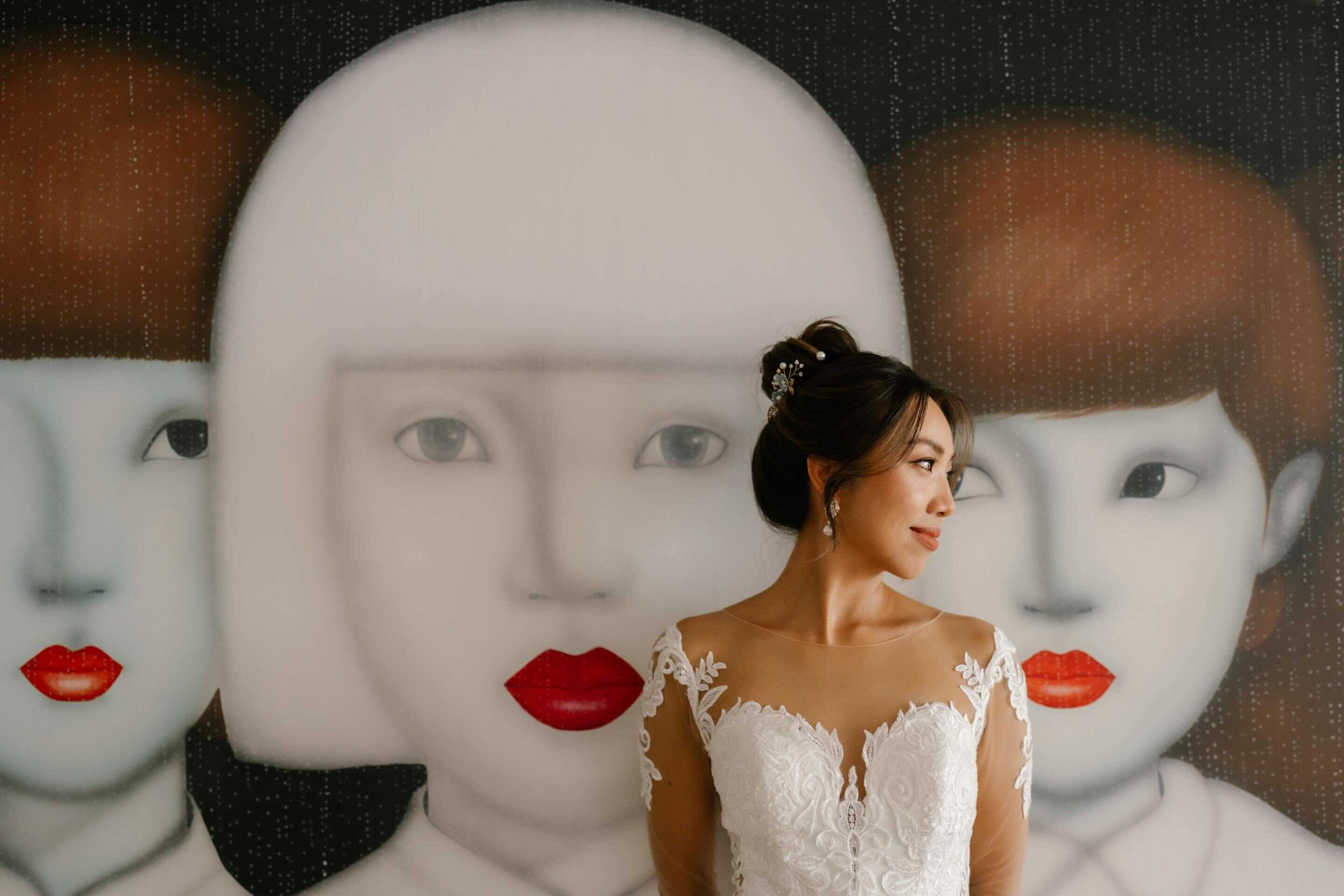 Sharon portrait during destination wedding at Villa Riva, Koh Samui