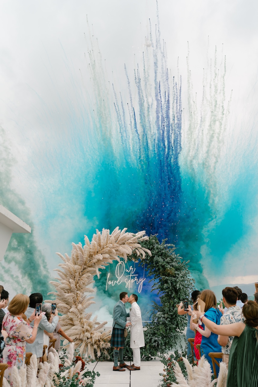 Josh and Joe wedding ceremony at Samujana Villas, Koh Samui Thailand